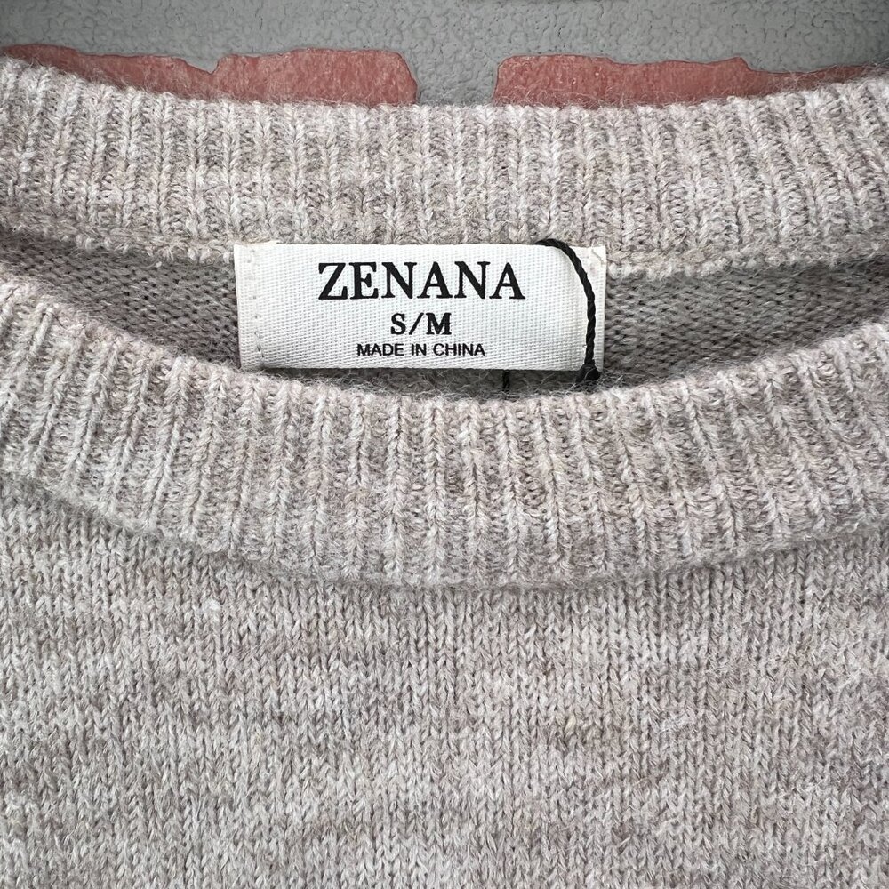 🆕 Zenana Melange Sweater - Size Small - Picture 6 of 10